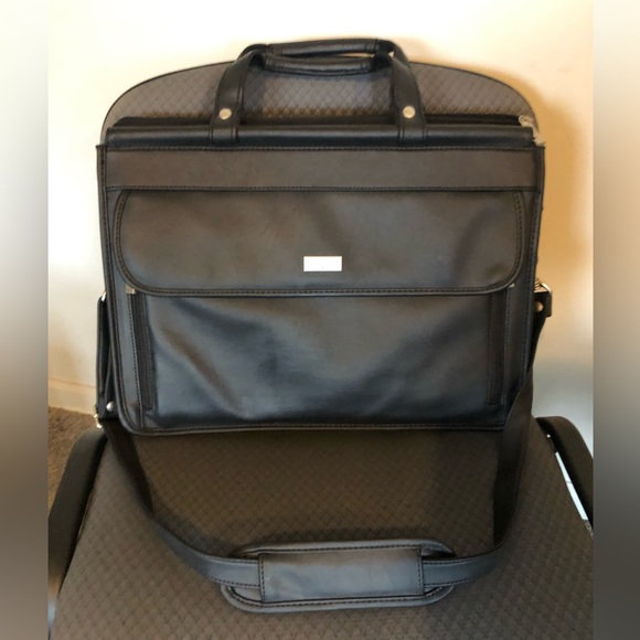 U.S. Luggage New York Bags Us Luggage New York Black Leather Briefcase Poshmark